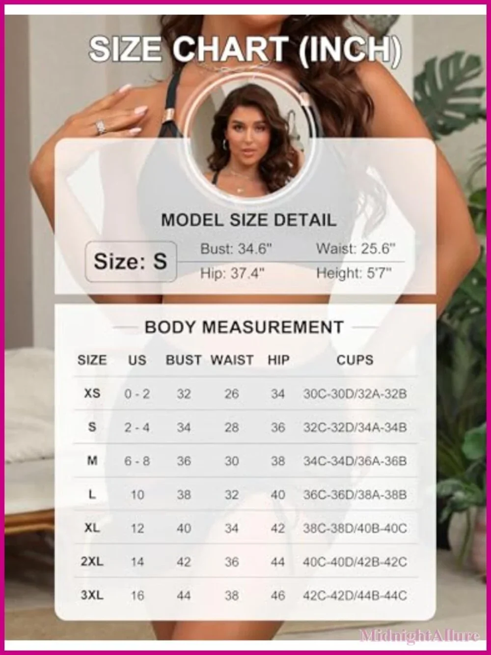 Women's Tummy Control High Waisted Bikini Set, V-Neck Sheer Skirt, Adjustable